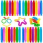 Zestaw 12 Dużych Rurek Sensorycznych Pop Tubes Xl Antystresowe 3+