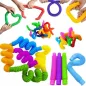 Zestaw 12 Dużych Rurek Sensorycznych Pop Tubes Xl Antystresowe 3+