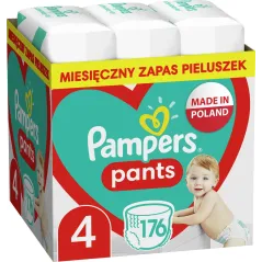 PIELUCHOMAJTKI PAMPERS PANTS ROZMIAR 4, 9-15 KG 176 SZT