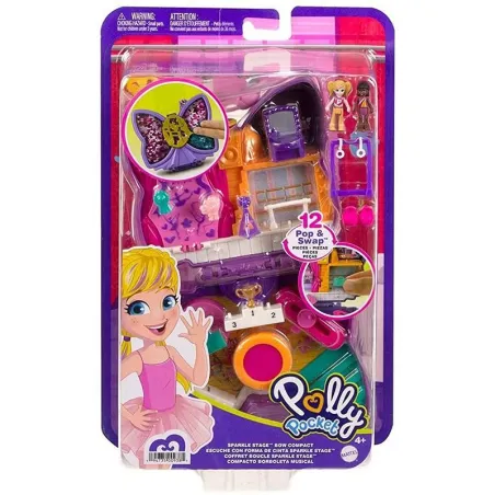 POLLY POCKET KOKARDKOWY KONCERT ZESTAW KOMPAKTOWY 4+