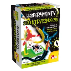 MAŁY GENIUSZ EKSPERYMENTY Z ELEKTRYCZNOŚCIĄ  ZESTAW EDUKACYJNY LISCIANI 8+