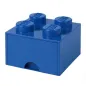 Pojemnik Szuflada Klocek 4 Wypustki Niebieski 25 X 25 X 18 Cm Lego 4005