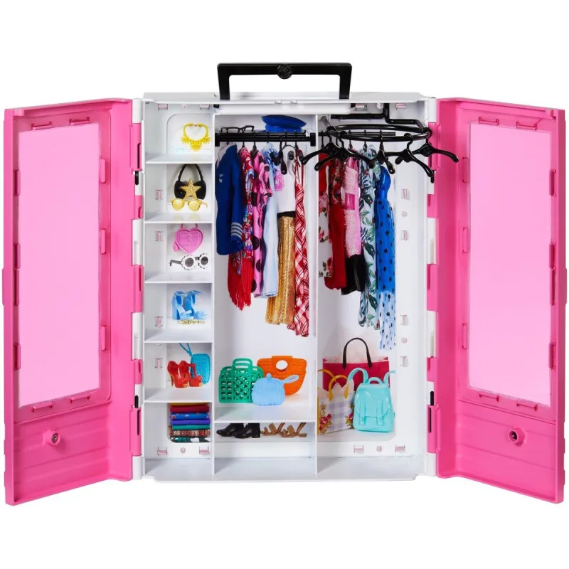 BARBIE MODNA SZAFA NA UBRANKA DLA LALEK 3+ - Mattel