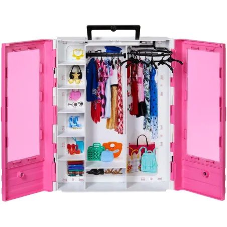 BARBIE MODNA SZAFA NA UBRANKA DLA LALEK 3+ - Mattel
