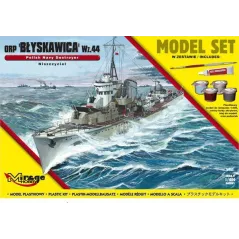 NISZCZYCIEL ORP BŁYSKAWICA 44 ZESTAW MODELARSKI 8+