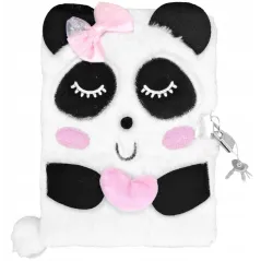PAMIĘTNIK Z KŁÓDKĄ 3D SWEET PANDA A5 96 KARTEK
