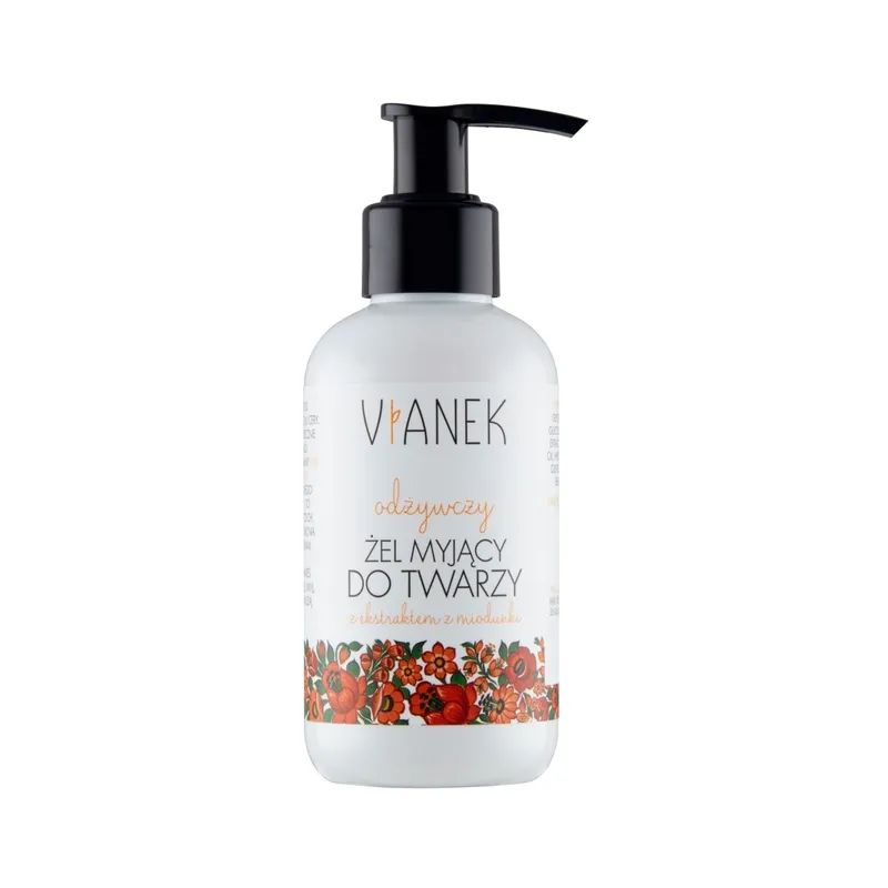 VIANEK ODŻYWCZY ŻEL MYJĄCY DO TWARZY Z EKSTRAKTEM Z MIODUNKU 150ML