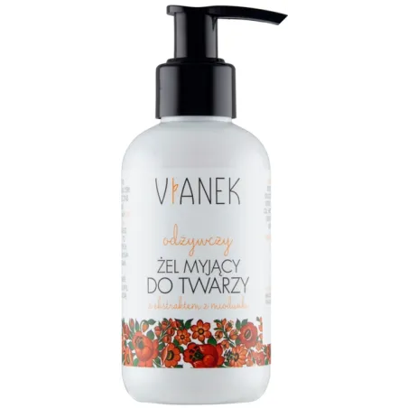 VIANEK ODŻYWCZY ŻEL MYJĄCY DO TWARZY Z EKSTRAKTEM Z MIODUNKU 150ML