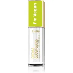 WEGAŃSKI BŁYSZCZYK POWIĘKSZAJĄCY DO UST 101 HOLO DIAMOND 5ML CREAM GLOW GLOSS BE GLAMOUR DELIA COSMETICS