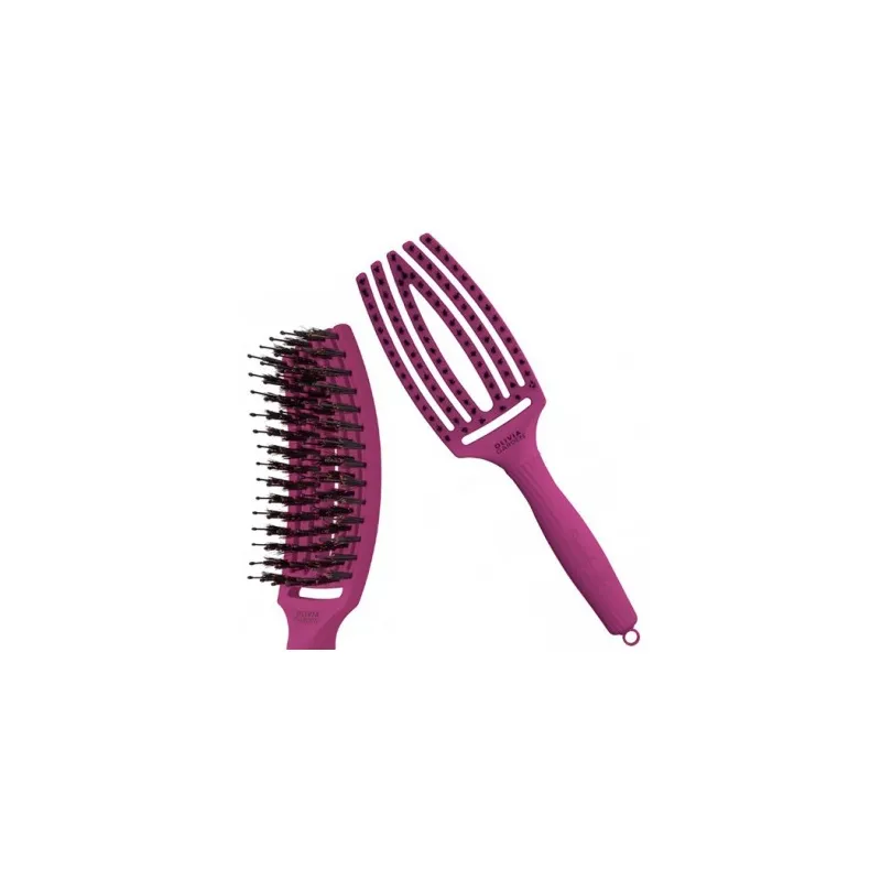 SZCZOTKA Z NATURALNYM WŁOSIEM DZIKA OLIVIA GARDEN FINGERBRUSH RÓŻOWA