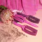 Szczotka Z Naturalnym Włosiem Dzika Olivia Garden Fingerbrush Różowa