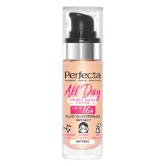 FLUID PODKŁAD DO TWARZY DŁUGOTRWALE KRYJĄCY NATURAL ALL DAY UNDER MASK COVER 30ML PERFECTA