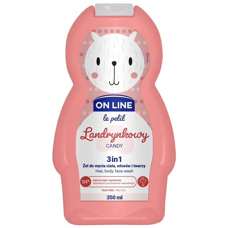 LANDRYNKOWY ŻEL DO MYCIA CIAŁA WŁOSÓW I TWARZY 3IN1 350ML ON LINE