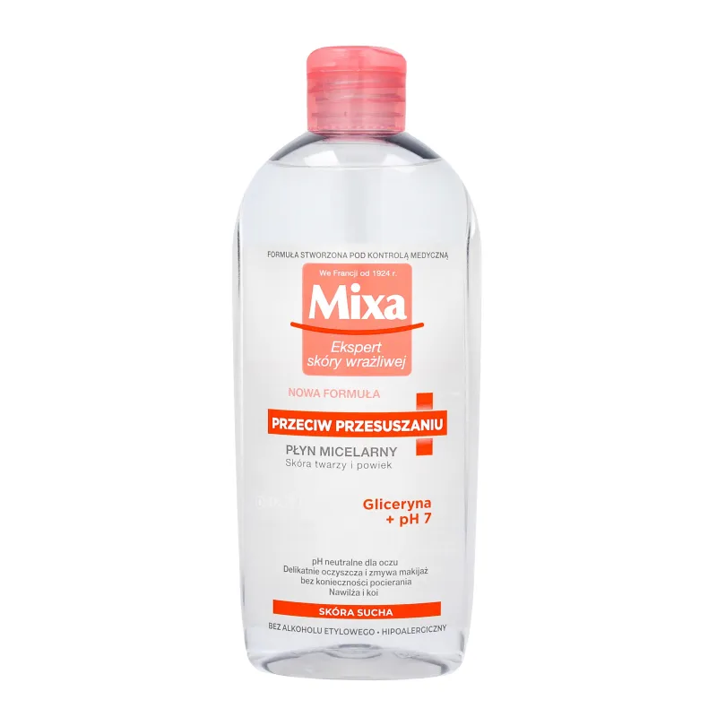 MIXA PŁYN MICELARNY PRZECIW PRZESUSZANIU SKÓRA SUCHA 400ML