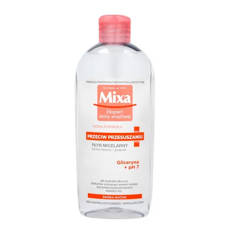 MIXA PŁYN MICELARNY PRZECIW PRZESUSZANIU SKÓRA SUCHA 400ML