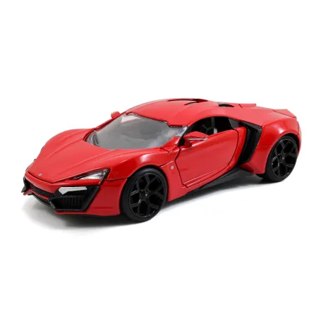 Fast & Furious Lykan Hypersport 1:24 Samochód Kolekcjonerski Metalowy Z Otwieranymi Drzwiami 8+