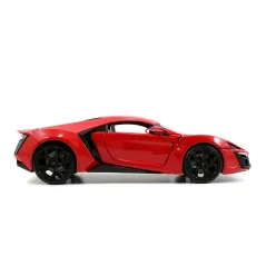 FAST & FURIOUS LYKAN HYPERSPORT 1:24 SAMOCHÓD KOLEKCJONERSKI METALOWY Z OTWIERANYMI DRZWIAMI 8+