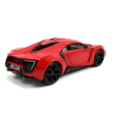 FAST & FURIOUS LYKAN HYPERSPORT 1:24 SAMOCHÓD KOLEKCJONERSKI METALOWY Z OTWIERANYMI DRZWIAMI 8+