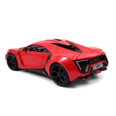 FAST & FURIOUS LYKAN HYPERSPORT 1:24 SAMOCHÓD KOLEKCJONERSKI METALOWY Z OTWIERANYMI DRZWIAMI 8+