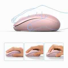 KOMPAKTOWA MYSZKA BEZPRZEWODOWA USB 2.4GHz UGREEN MU105 PINK
