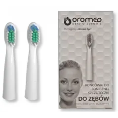 OROMED SONIC BASIC WHITE KOŃCÓWKI DO SZCZOTECZKI SONICZNEJ 2 SZTUKI – BIAŁE, ORYGINALNE, PRECYZYJNE