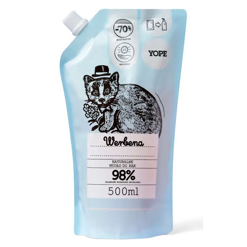 MYDŁO W PŁYNIE WERBENA REFILL 500ML YOPE