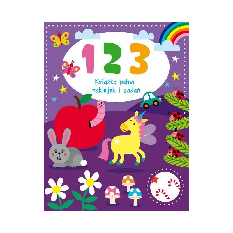 1 2 3 KSIĄŻKA PEŁNA NAKLEJEK I ZADAŃ