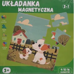 UKŁADANKA MAGNETYCZNA ZWIERZĘTA DOMOWE 3W1 4+