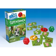Superfarmer Hoduj Zwierzęta Gra Podróżna Planszowa Granna 6+