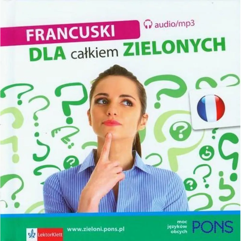 FRANCUSKI DLA CAŁKIEM ZIELONYCH + CD - LektorKlett