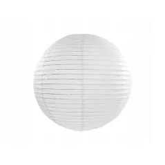 LAMPION PAPIEROWY BIAŁY DEKORACYJNY 45 CM
