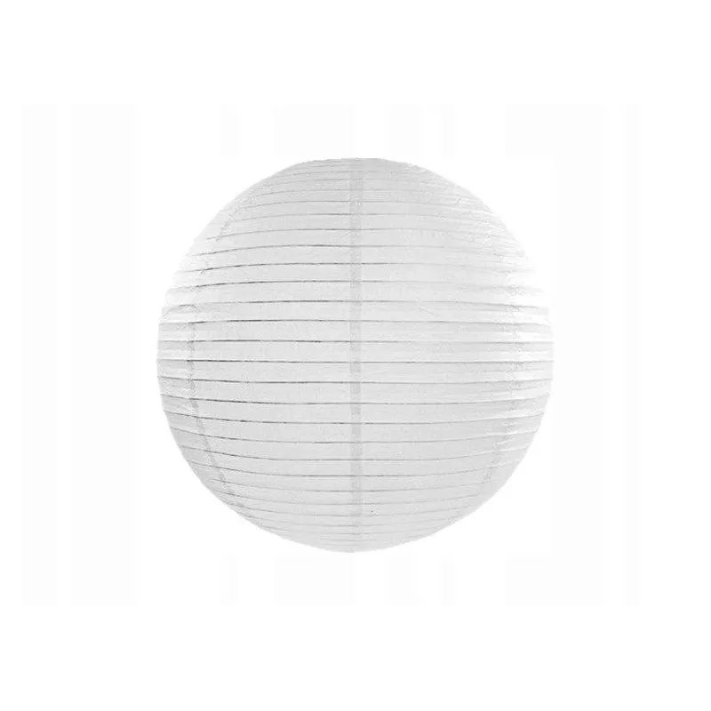 LAMPION PAPIEROWY BIAŁY DEKORACYJNY 45 CM
