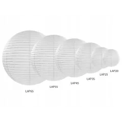 LAMPION PAPIEROWY BIAŁY DEKORACYJNY 45 CM