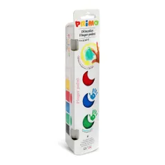 FARBY DO MALOWANIA PALCAMI 6 KOLORÓW PRIMO 2+ - Morocolor