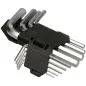 Klucze Imbusowe Wkrętaki Krótkie Crv 1,5–10 Mm 9 Sztuk