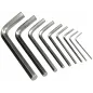 Klucze Imbusowe Wkrętaki Krótkie Crv 1,5–10 Mm 9 Sztuk