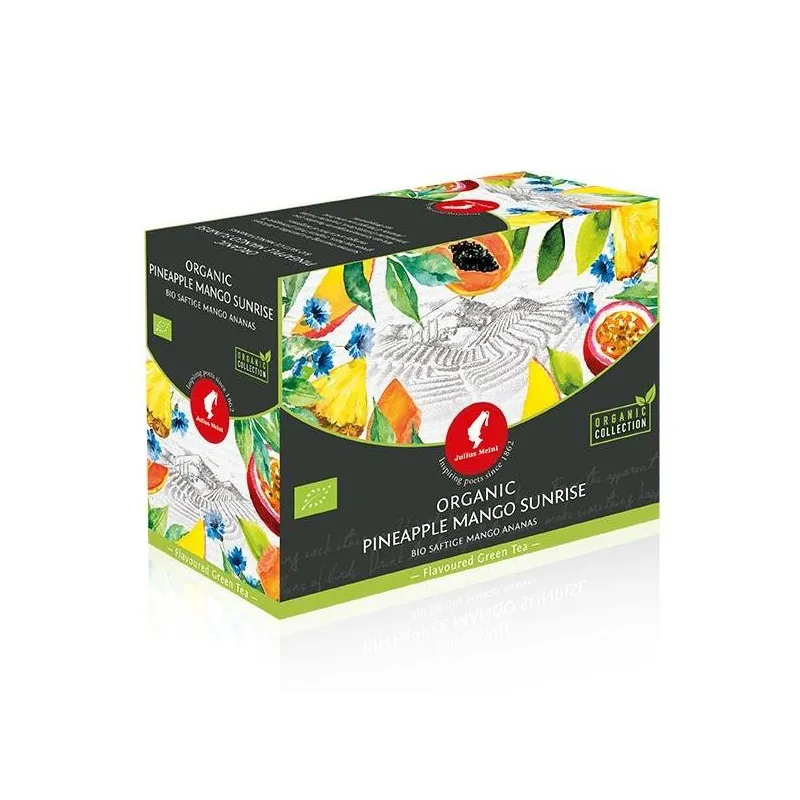 ZIELONA HERBATA BIO ORGANICZNA MANGO ANANAS  JULIUS MEINL SUNRISE 20x4g