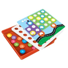 UKŁADANKA GUZICZKOWA MOZAIKA Z DUŻYMI ELEMENTAMI SMILY PLAY 3+