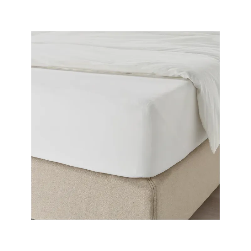 PRZEŚCIERADŁO BAWEŁNIANE Z GUMKĄ IKEA DVALA 160X200CM