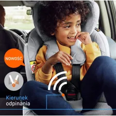 OBROTOWY FOTELIK SAMOCHODOWY BESAFE IZI TURN M I-SIZE ANTHRACITE MESH Z APLIKACJĄ BEZPIECZEŃSTWA