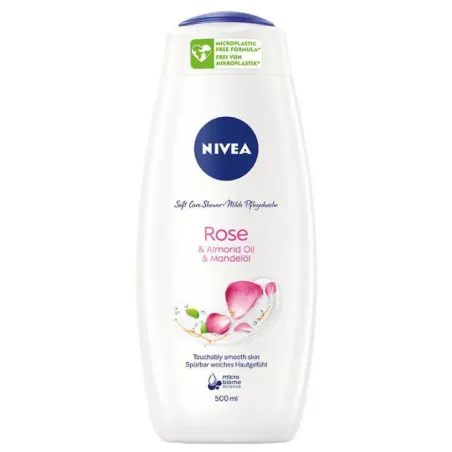 PIELĘGNUJĄCY ŻEL POD PRYSZNIC Z OLEJKIEM MIGNAŁOWYM O ZAPACHU RÓŻY 500ML NIVEA
