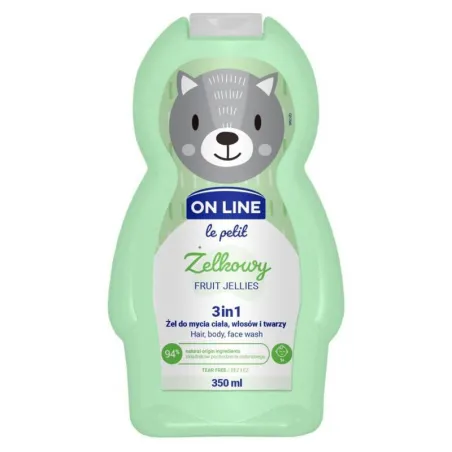 ŻELKOWY ŻEL DO MYCIA CIAŁA WŁOSÓW I TWARZY 3IN1 350ML ON LINE