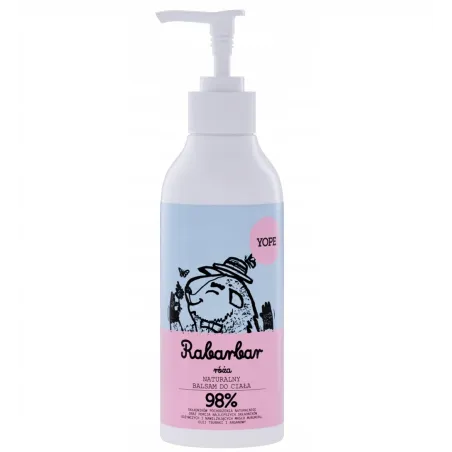 YOPE NATURALNY BALSAM DO CIAŁA RABARBAR RÓŻA 300ML
