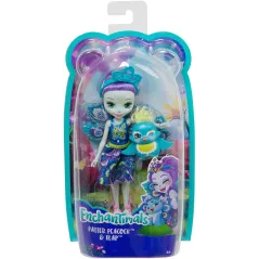 Lalka Enchantimals Patter Peacock + Paw Flap 4+