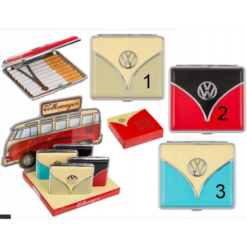 METALOWA PAPIEROŚNICA VOLKSWAGEN T1 RETRO LICENCYJNA WZÓR 1