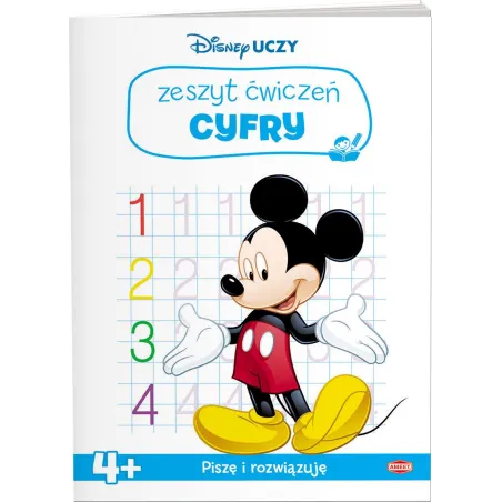 DISNEY UCZY MIKI ZESZYT ĆWICZEŃ LICZBY 4+ - Ameet
