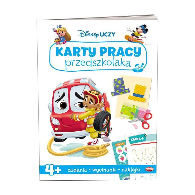 DISNEY UCZY. KARTY PRACY PRZEDSZKOLAKA 4+
