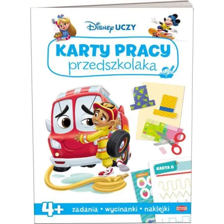 DISNEY UCZY. KARTY PRACY PRZEDSZKOLAKA 4+