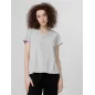 T-Shirt Koszulka Damska 4F Tsd352 Bawełna Luźny Krój Dekolt V T-Shirt Koszulka Damska 4F Tsd352 Bawełna Luźny Krój Dekolt V