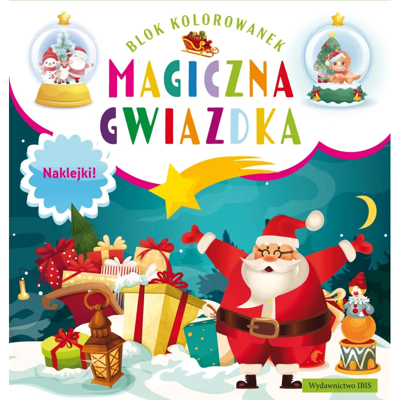 Magiczna gwiazdka. Blok kolorowanek  naklejki